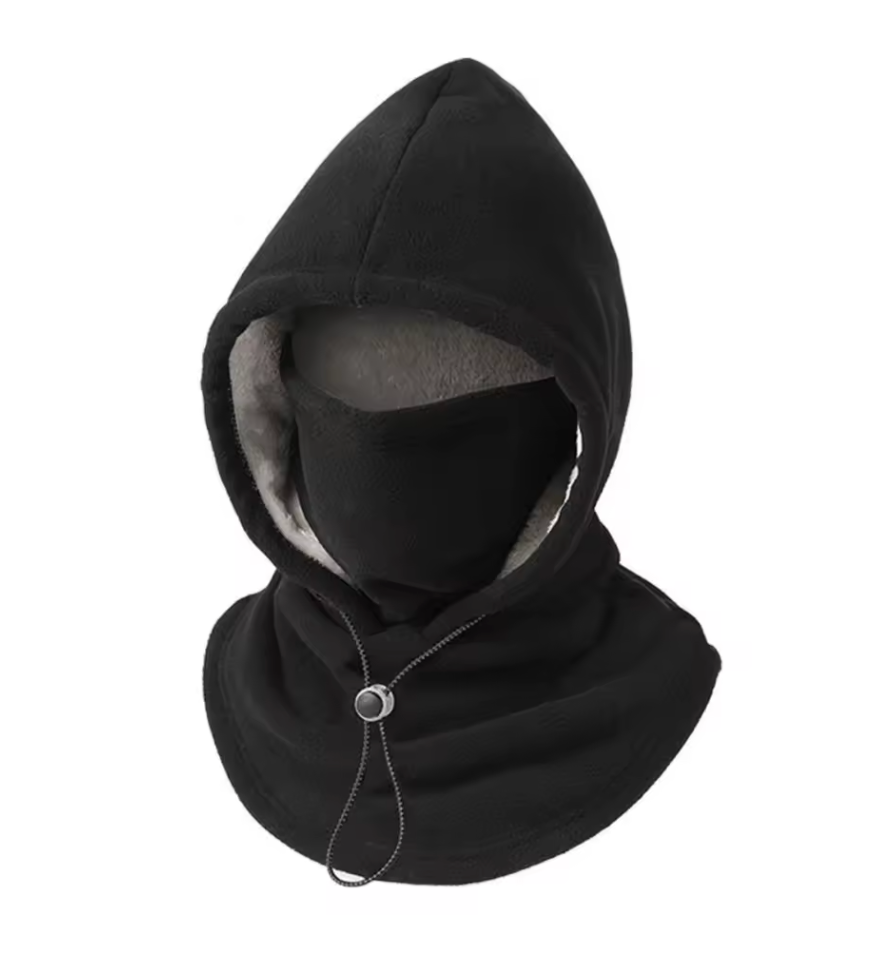 Cagoule Polaire à Capuche 3-en-1 – Capuche, Masque et Tour de cou