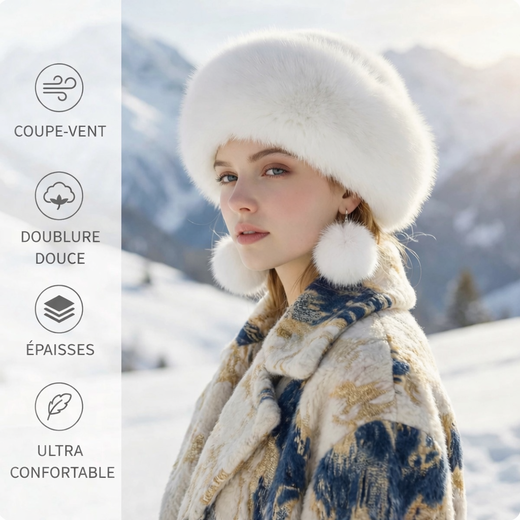 Béret d’Hiver LuxeFur en Laine Douce (Édition Limitée)