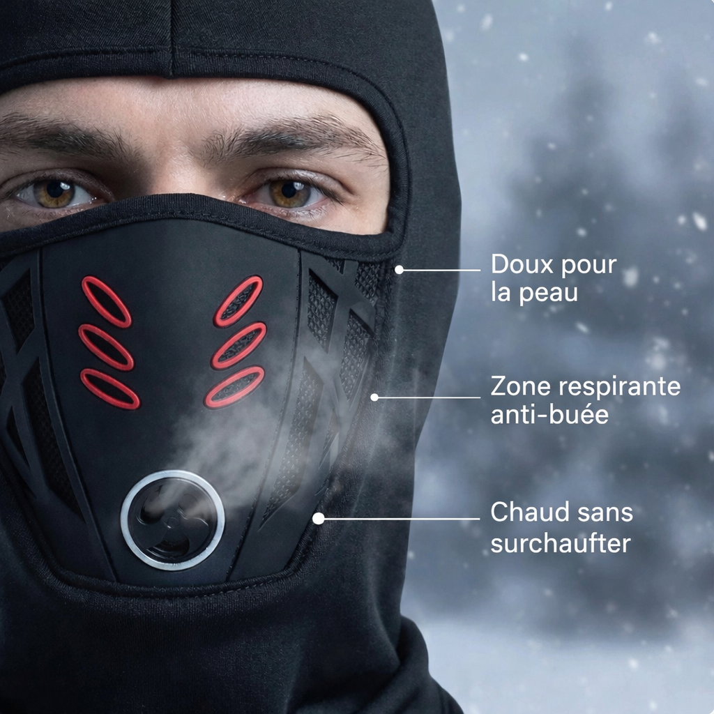 Thermal anti-fog balaclava