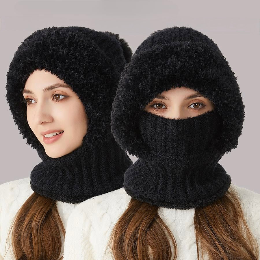 Bonnet-Cagoule CozyFur à Pompon (ÉDITION LIMITÉE)