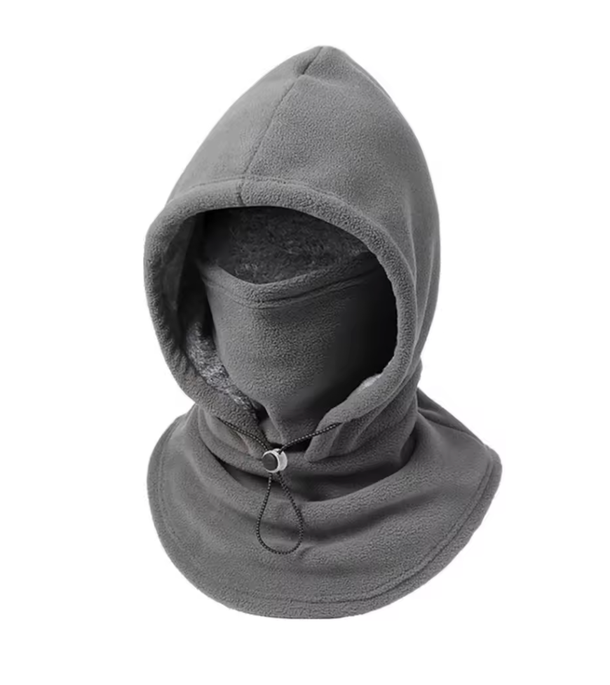 Cagoule Polaire à Capuche 3-en-1 – Capuche, Masque et Tour de cou