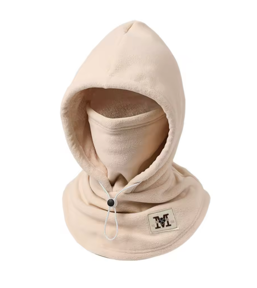 Cagoule Polaire à Capuche 3-en-1 – Capuche, Masque et Tour de cou