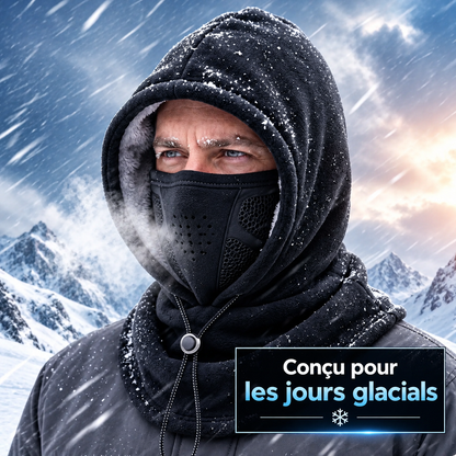 Cagoule Polaire à Capuche 3-en-1 – Capuche, Masque et Tour de cou